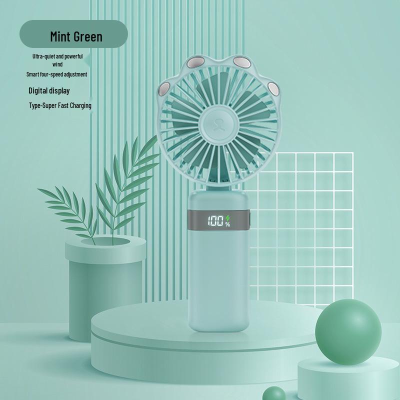 

Portable Brushless Mini USB Fan with Digital Display 90*43*200mm