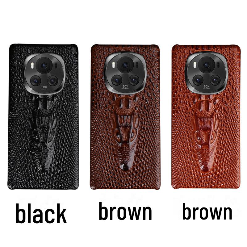 

Чехол из коровьей кожи с узором головы дракона для Honor Magic5 Pro Ultimate Edition Honor Magic4 Ultimate