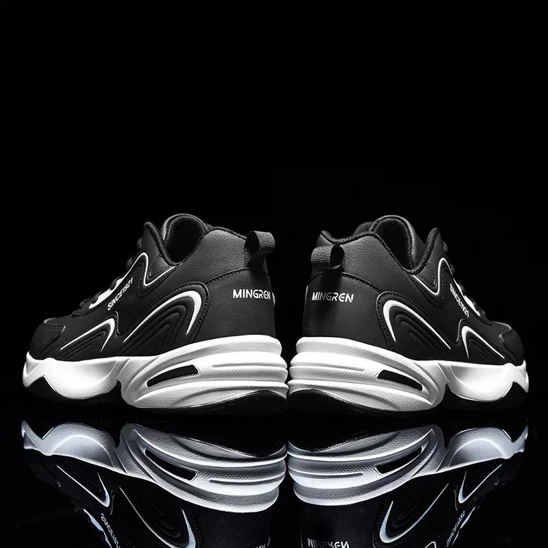 Men Sports Running Shoes Outdoor Walking Soft Casual Sneakers Fashion Designer Leather Sneaker Waterproof Men's Tennis