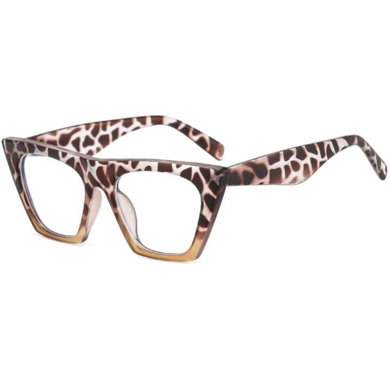 Oversize Women Myopia Glasses Cat Eye Big Frame Shortsight Prescription Eyewear -1.0 -1.5 -2.0 -2.5 -3.0 -3.5 -4.0 -6.0
