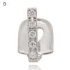 Teeth Braces Heart Shape Cubic Zirconia Men Women Hip Hop Vertical Stick Braces for Halloween