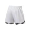 Li Ning Sports Basketball Series American Vintage Logo Print Elastic Waist Basketball Shorts Men Shorts Standard-White AAPT043-3