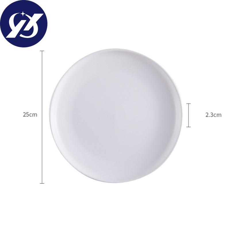 Keramické kulaté talíře na steaky Hovězí talíř Dezert Minimalistický Pizza Snídaně Nádobí