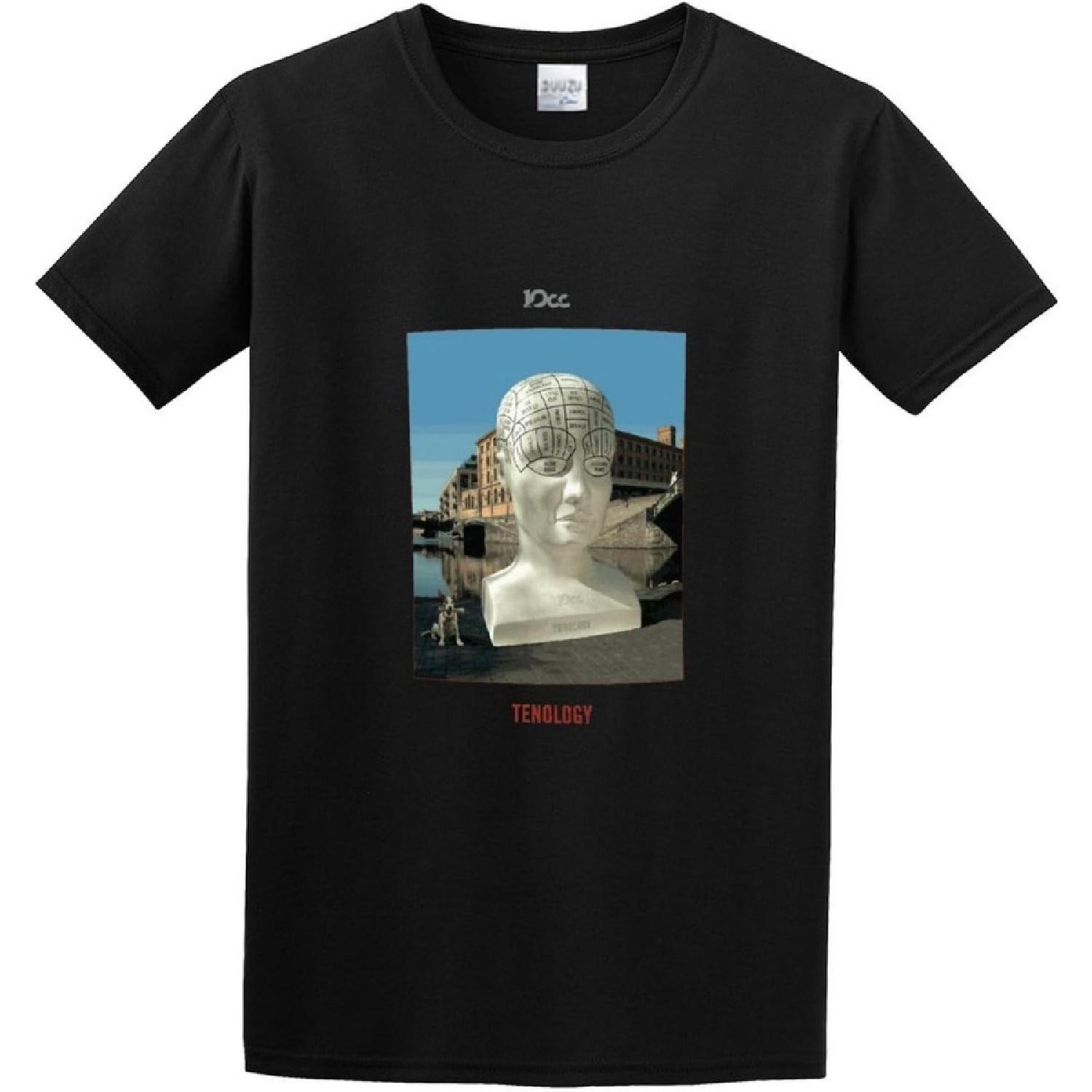 MAO KUAN Round Neck T-Shirt Quinones Tenology Art Rock 1Cc Hand wash Recommended S