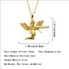 Nuovo angelo che tiene una pistola modello ciondolo europeo e americano hip hop rap uomini collana angelo vendetta