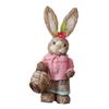 Charming Bunny Statue Handcrafted Rabbit Sculpture Spring Home Accent