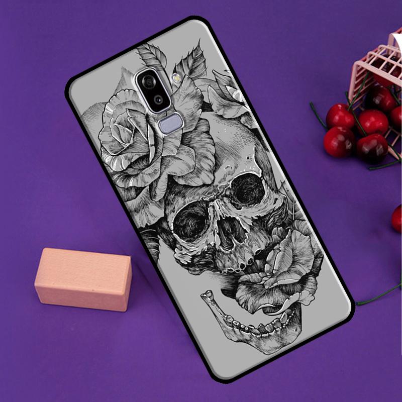 Gotisk Skalle För Samsung Galaxy M14 M34 M54 M56 M36 M16 M31 M11 M13 M53 M12 M32 M52 M35 M55 M15 M06 Fodral