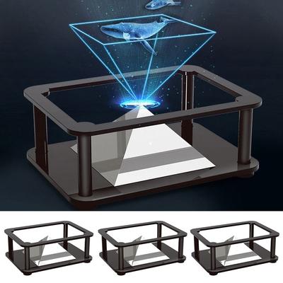 Kreativní pyramidový holografický projektor Plastový projekční video stojan Holografický projektor Dárky
