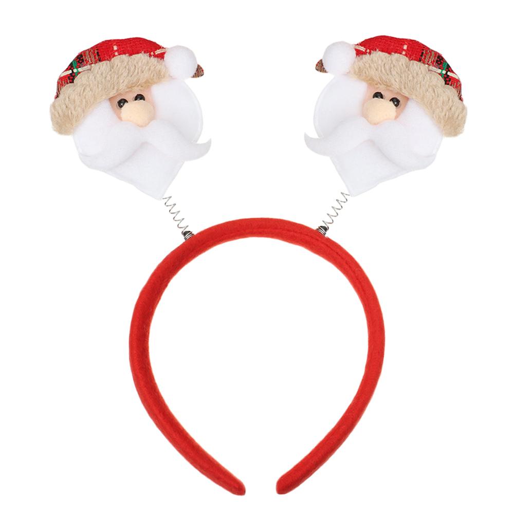 Masquerade Antlers Santa Claus Hair Accessories Christmas Decorations Reindeer Headwear Xmas Hairband Christmas Headbands