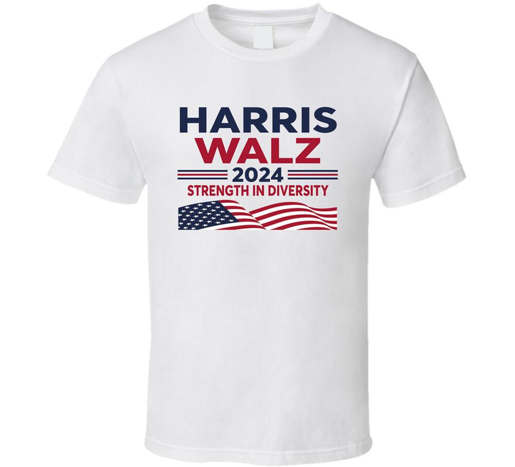 

Strength In Diversity Harris Walz 2024 T Shirt Mens Womens Tees Top 4XL