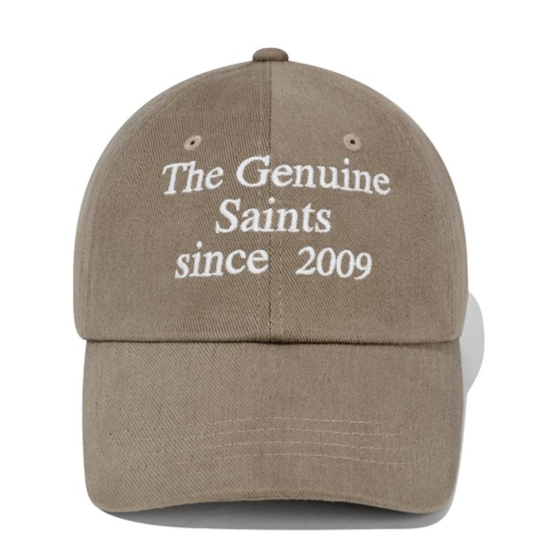 SAINTPAIN SP SERIF LOGO BALL CAP-BEIGE
