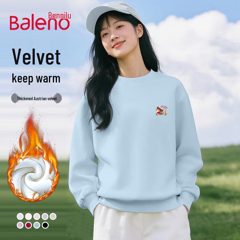 

Baleno Women s Fleece Lined Crew Neck Sweatshirt L