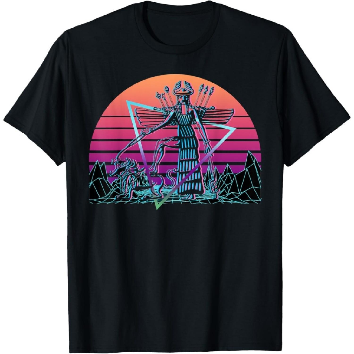Ninhursag Ancient Goddess Sumerian Mythology Deity Vaporwave T-Shirt S