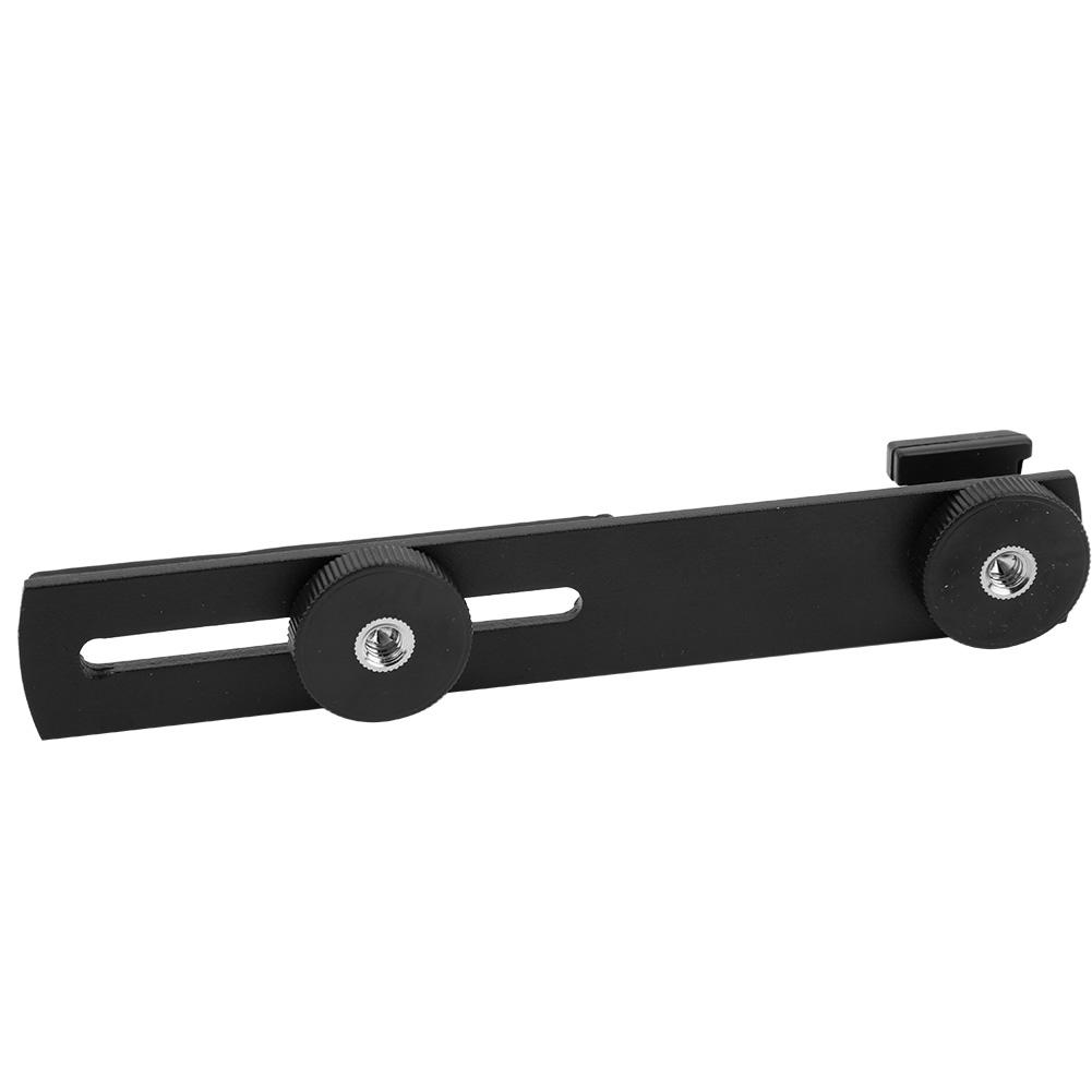 Aluminum Alloy External Flash Dual Head Crossbar Bracket Photographic Equipment Accessory