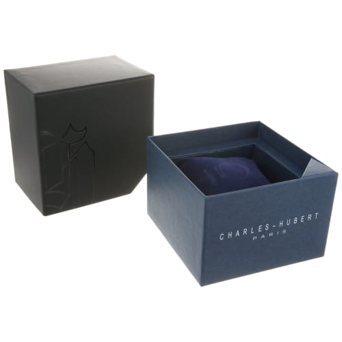 Charles Hubert Mechanical Hand-Wound Skeleton Watch 3876 Men's Black