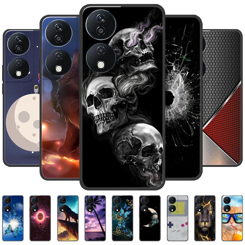 For Honor 90 Smart Phone Case Fashion Back Cover For Honor X7B Play 8T 50 Plus 5G Case Soft TPU Silicone Shell Funda Coque