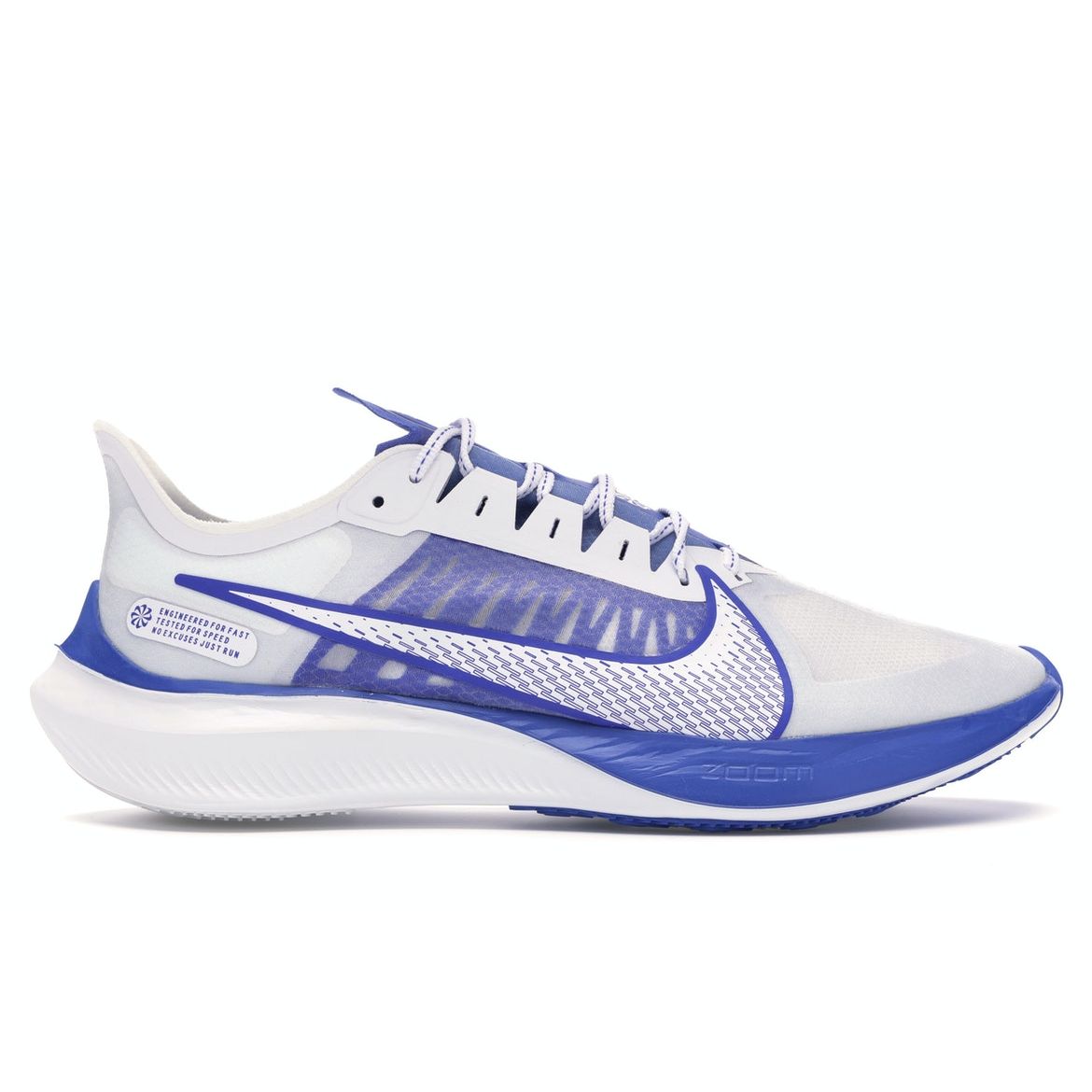 

Nike Zoom Gravity Racer синие мужские кроссовки белые прозрачные BQ3202-100