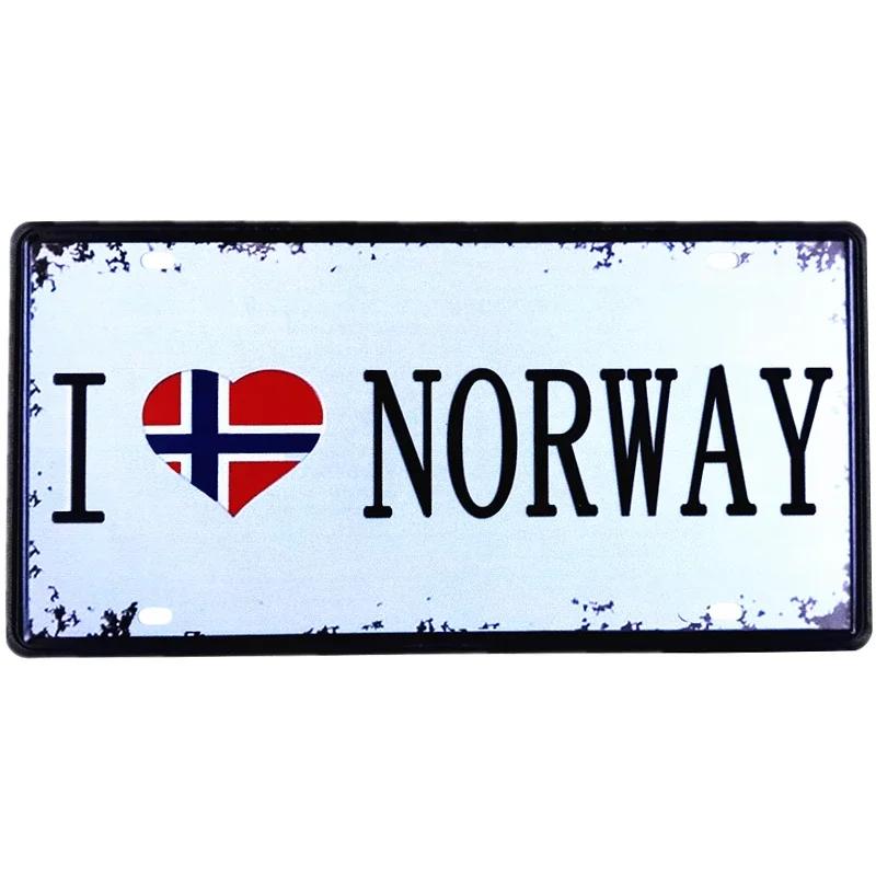 Japan USA Mexiko Italien Frankreich Flagge Auto Nummern schild Amsterdam Metall Zinn Zeichen Bar Pub Cafe Club Home Wand