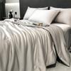 100% LYOCELL Silk Summer Quilt Solid Color Smooth Ice Cooling Comforter Silky Blanket Soft Cool Summer Blanket for Bed