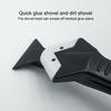 Silicone Scraper Squeegee Glue Remover Knife Caulking Angle Beauty Crack Trowel Tool Grout Scraper Kit With 5Pcs Scraper Head