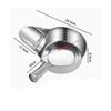 Commercial Stainless Steel Duckbill Spoon and Funnel for Seasoning and Mixing Fried Chicken Strips and Fries
