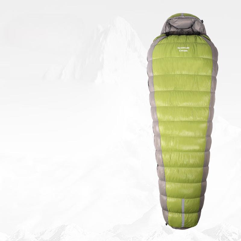 ZISIZ Adult Camping Mummy Duck Down Sleeping Bag
