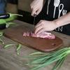 Solid Wood Chopping Boards with Handle, Cutting Board, Black Walnut Fruit Cutting Board, Western Restaurant Bread Board