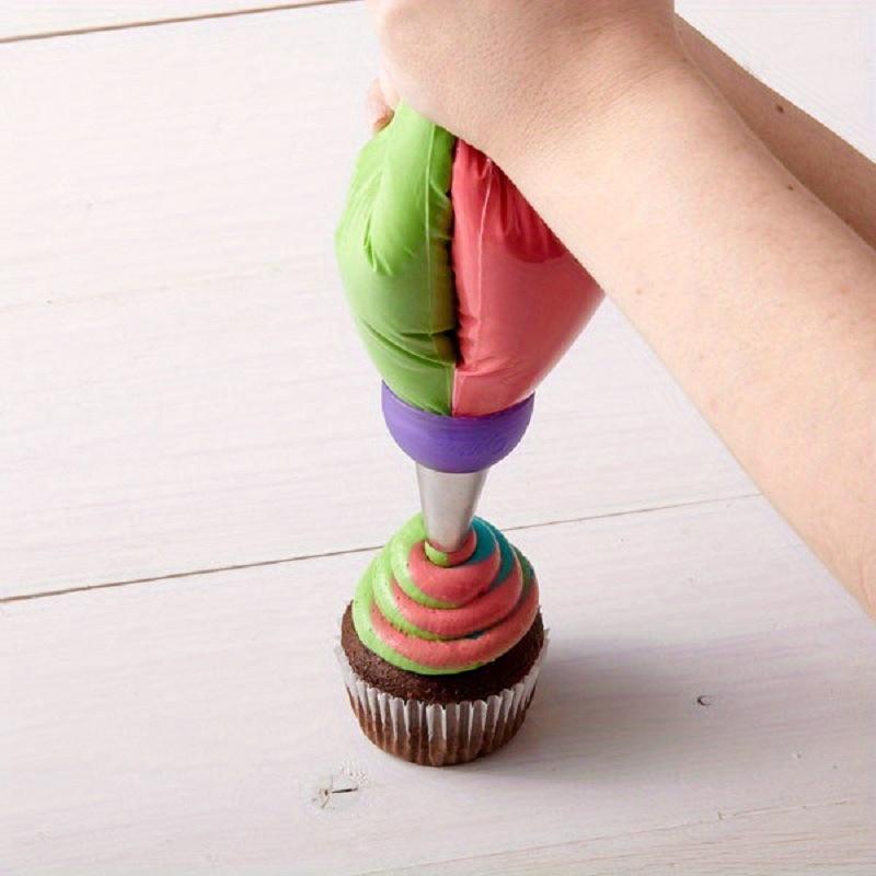 1pc Baking Cake, 3 Holes 3 Color Cream Piping Bag Converter Three Color Piping Mouth Converter DIY Decoration