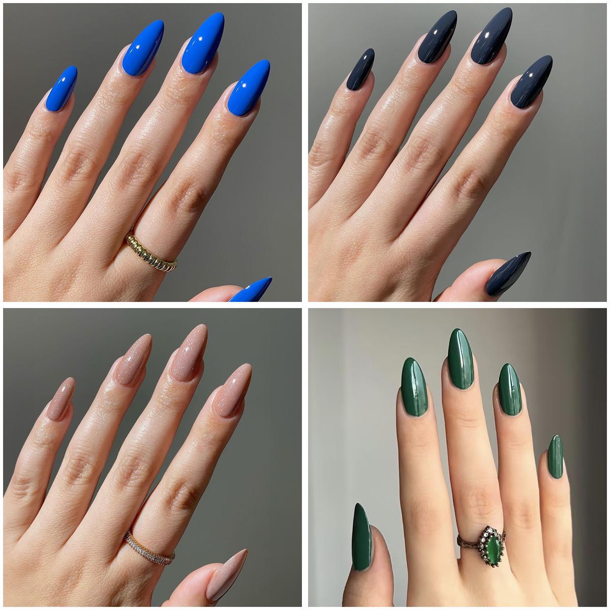 

Almond Style Solid Color Wearable Nails - Removable, Advanced Manicure Tips