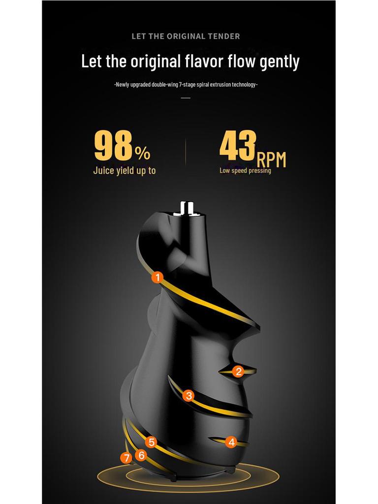 BUERK Plne automatický odšťavovač s veľkým priemerom s oddelením šťavy od dužiny