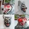 Lighted Wolf Head Mask With Claws For Halloween Costume And Cosplay