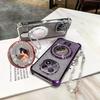 Glitter Mirror Holder Bracelet Phone Case For Samsung Galaxy Note 20 Ultra Note 10 Plus Soft Silicone Shockproof Stand Cover