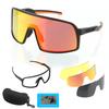 Polarized Sports Lens Interchangeable Glasses Eye Fashion UV400 UV Sports Cycling Rock Outdoor Sports Frame Full [ToopMount] Sunglasses, 3-Color Set,