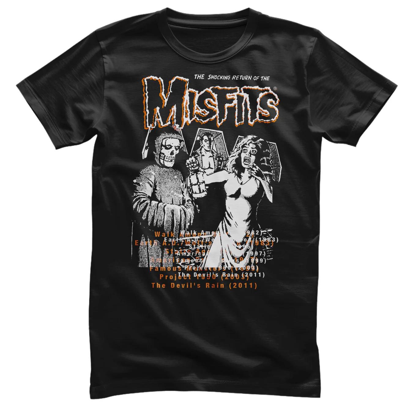 Officially Licensed Misfits Shocking Return Mens T-Shirt S