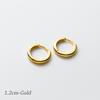 925 Sterling Silver Simple Circle Ear Buckle14mm - 18mm Platinum Plated Hypoallergenic Hoop Earrings For Women Jewelry