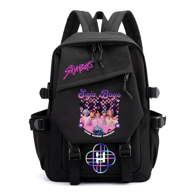 Saja Boys Peripheral Korean Version Backpack College Wind Large Capacity Student Bag