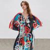 Xitao Bat Wing Sleeve Print Casual Dress GJ1178