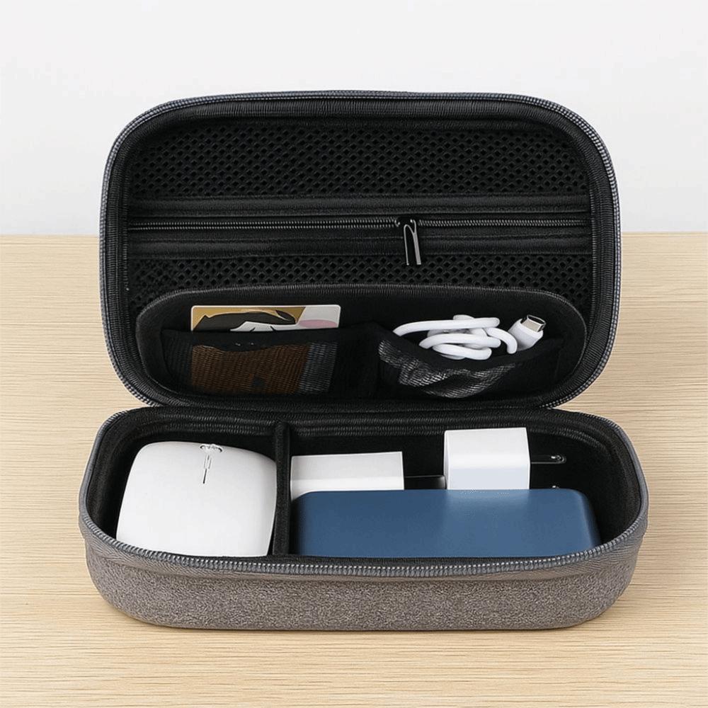 Double Layered Travel Organizer Large Capacity Storage Box Multi Purpose Hard Drive Package  Office