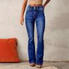 Women's Straight-Leg Casual Workwear Jeans: American Style