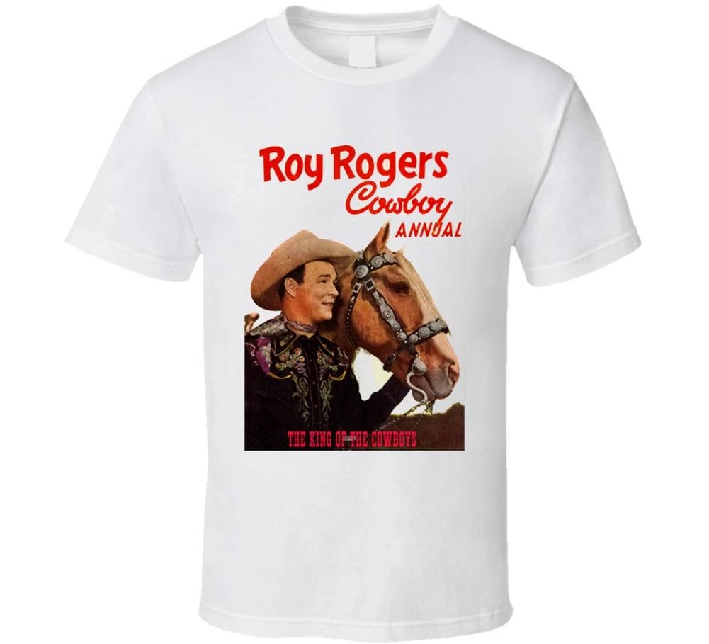 Roy Rogers Retro Vintage T-shirt Western Tee Cowboy 50s Cow Boy Guns 2XL