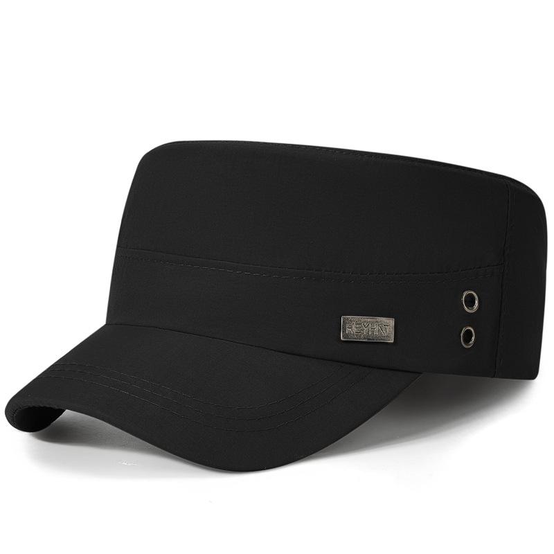 Four Seasons Quick-Drying Flat Top Hat Breathable Sun Hat Outdoor Men's Cap