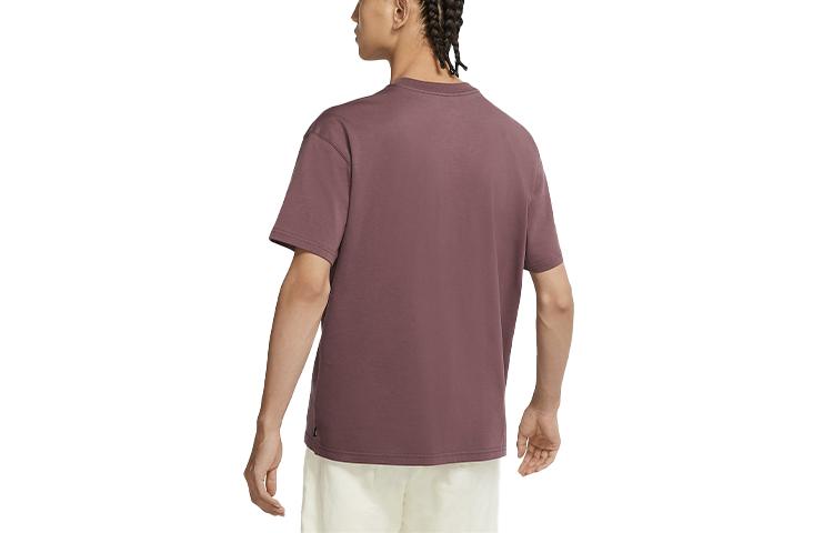 Nike Drop Shoulder Sleeve T Shirt Men's Burgundy DB9976-646