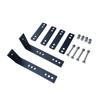Car Awning Mounting Hardware Bracket Kit Universal Fit , Black Professional for Outdoor Camping