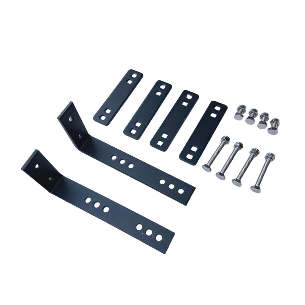 Car Awning Mounting Hardware Bracket Kit Universal Fit , Black Professional for Outdoor Camping