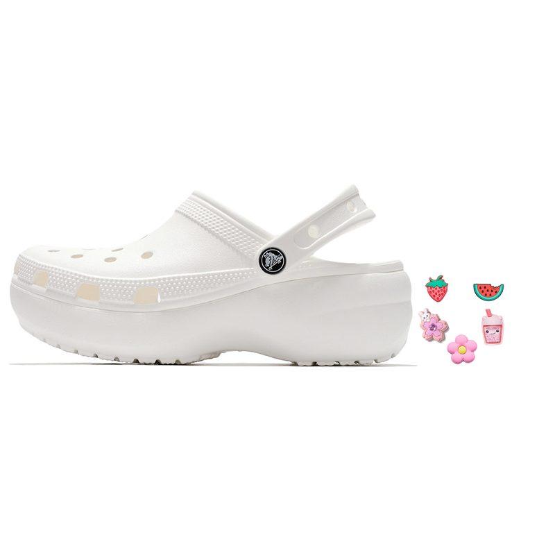 Crocs Classic Platform Clog White Women's 206750-100