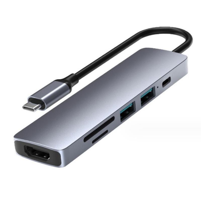 8 in 1 USB C Docking Stations USB C Hubs with HDMIs 4K30Hz PD55W for Laptop Tablets /TF Card Reader Fast Charging
