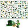 St. Patrick's Day Self-Adhesive Nail Art Stickers Decals Shamrocks Nail Stickers for Nail Supply Clover Leprechaun Dragon Luck of The Irish Nail Decal