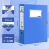 A4 Blue Plastic Folding Document Storage Box with Integrated Archive