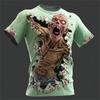 New Halloween Pumpkin Print Men's T Shirt Personality Hip Hop Trend Short Sleeve T-Shirts Y2k Clothes Casual Funny Terror Tops