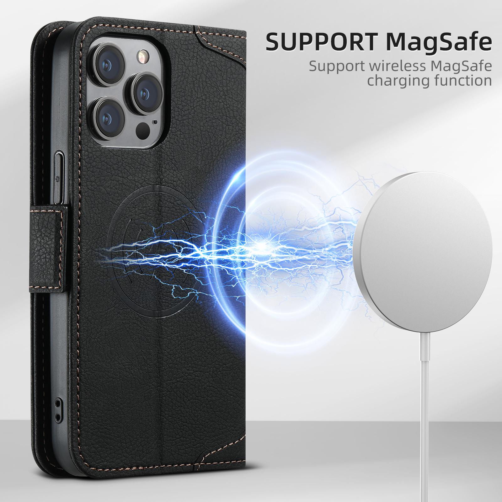 

SUTENI Highend Luxury Quality Wallet Leather Magsafe Card Holder Flip Magnetic Phone Case For iPhone 16 15 14 13 12 Pro Max Plus Cover For iPhone16